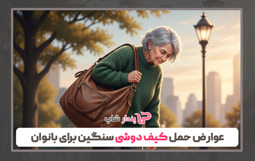 عوارض حمل کیف دوشی سنگین برای بانوان