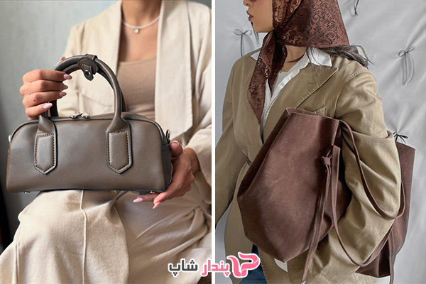 ست کردن کیف زرشکی با مانتو