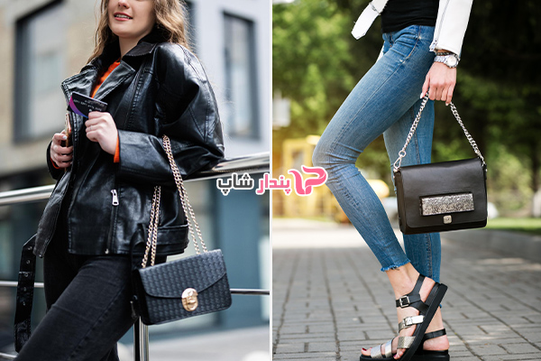 کیف کلاسیک مجلسی با بند زنجیری ظریف