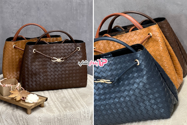 کیف دوشی سایز بزرگ حصیری