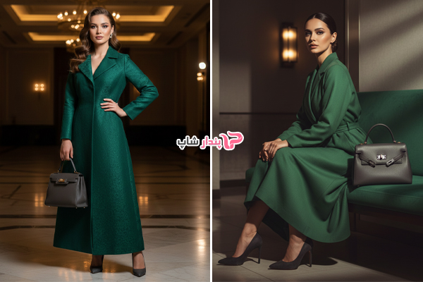 رنگی شیک و آرامش‌بخش در ست طوسی و سبز یشمی