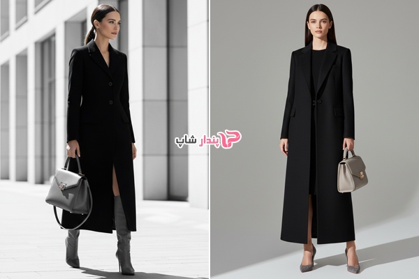 ترکیبی بی‌زمان و مینیمال با طوسی و مشکی