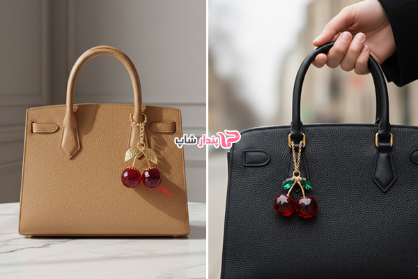 چارم بگ گیلاس با کیف دستی