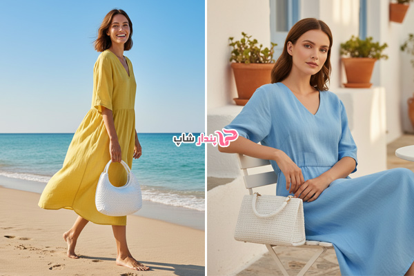 استایل مناسب سفر و تعطیلات با کیف سفید