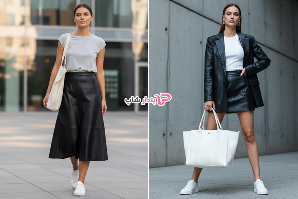 استایل شیک و مدرن با کیف سفید دخترانه