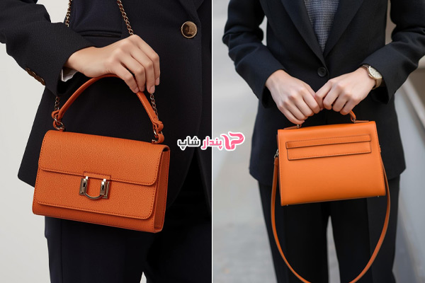 ست کیف نارنجی در استایل رسمی و نیمه‌رسمی