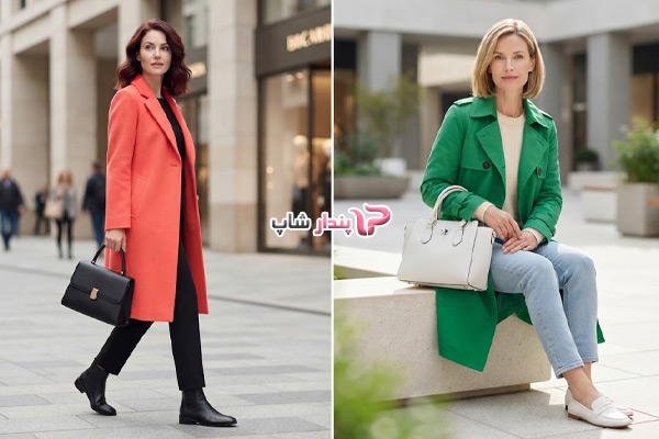 کیف مناسب با مانتوهای رنگی