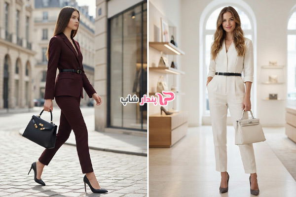 کمربند مشکی را با چه کیف و کفشی ست کنیم؟