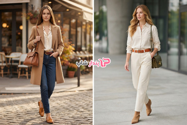 کمربند قهوه‌ای را با چه کیف و کفشی بپوشیم؟
